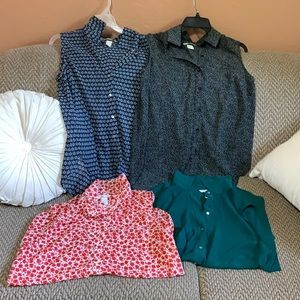 Bundle of 4 H&M button downs size 8